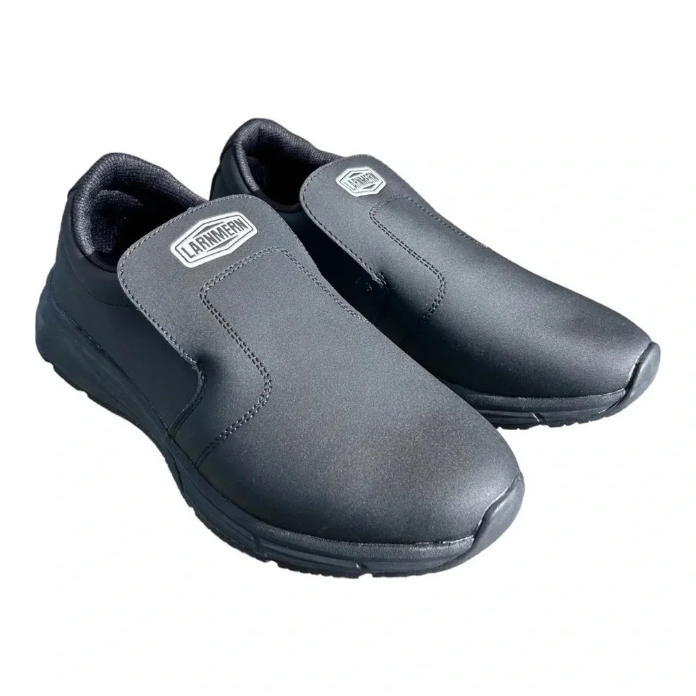 LARNMERN Work Shoes Unisex Black Non Slip Waterproof Size Men’s 9/Women’s 11 NEW
